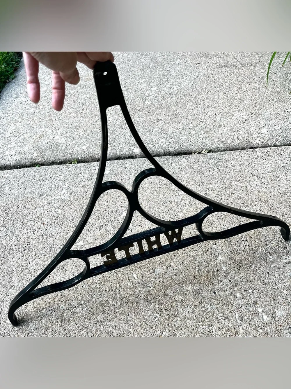 Antique Cast Iron White Company Sewing Machine base leg Architectural decor